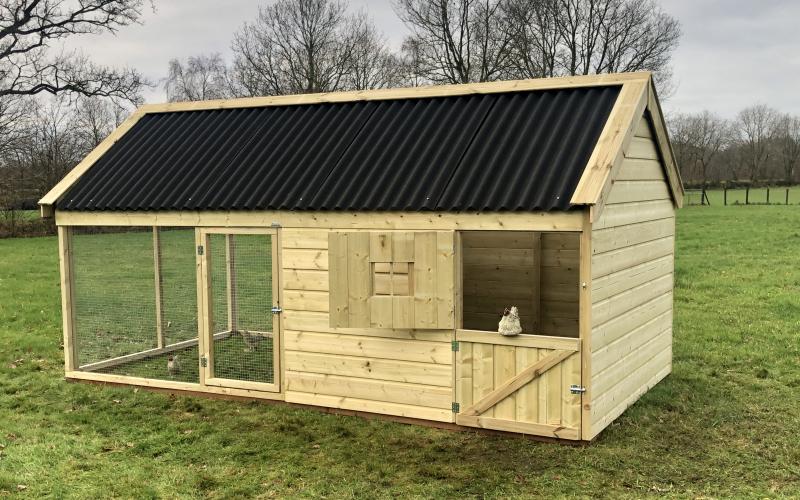 Kippenhok Groot kippenhok Kwaliteits dierenverblijven van der Land