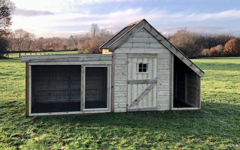 Kippenhok Groot kippenhok met ren type A Kwaliteits dierenverblijven van der Land