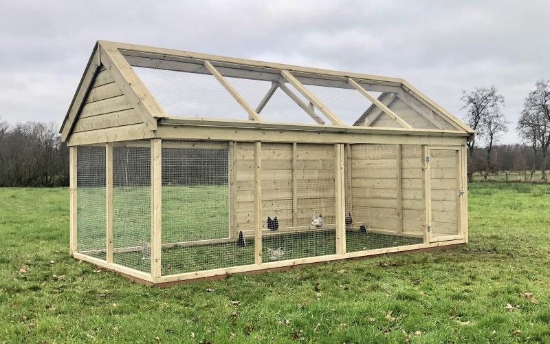 Kippenhok Grote houten kippenren Kwaliteits dierenverblijven van der Land
