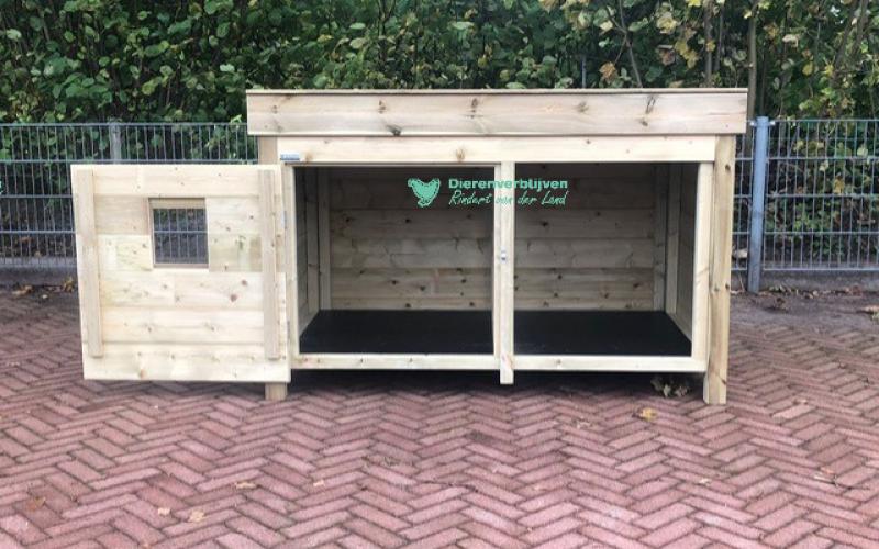 Kippenhok Konijnenhok met plateau type A Kwaliteits dierenverblijven van der Land