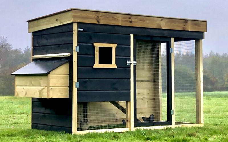 Kippenhok a- Kippenhok Leeuwarden type A, Deluxe Kwaliteits dierenverblijven van der Land