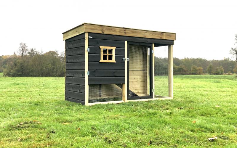 Kippenhok a- Kippenhok Leeuwarden type A, Deluxe Kwaliteits dierenverblijven van der Land