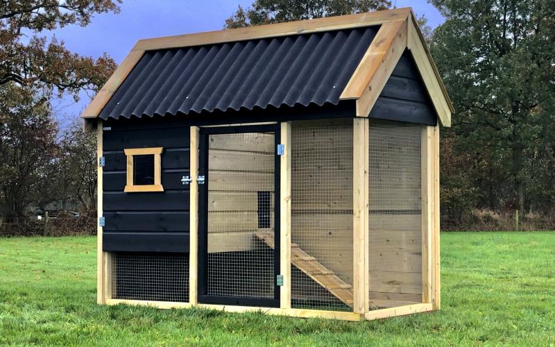 Kippenhok b- Kippenhok Sneek type A, Deluxe Kwaliteits dierenverblijven van der Land