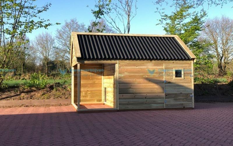 Kippenhok c- Geitenstal type A Kwaliteits dierenverblijven van der Land