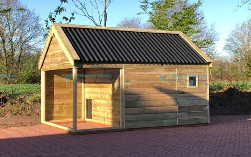 Kippenhok c- Geitenstal type A Kwaliteits dierenverblijven van der Land