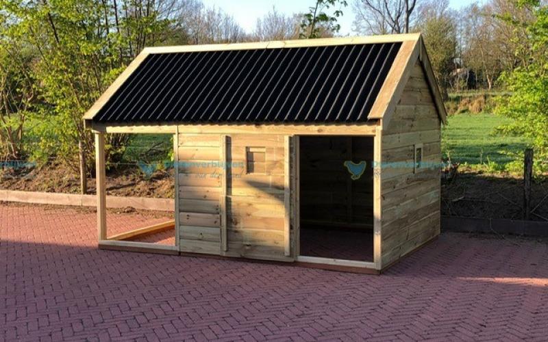 Kippenhok c- Geitenstal type A Kwaliteits dierenverblijven van der Land