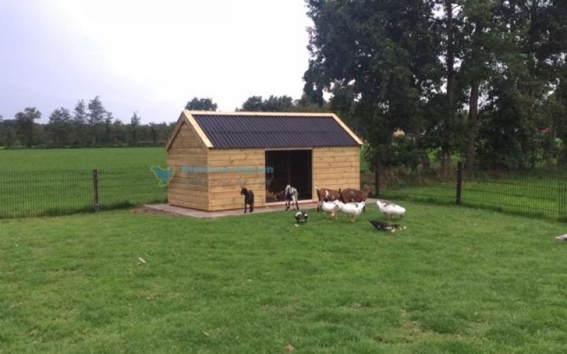 Kippenhok d- Schuilhok type D Kwaliteits dierenverblijven van der Land
