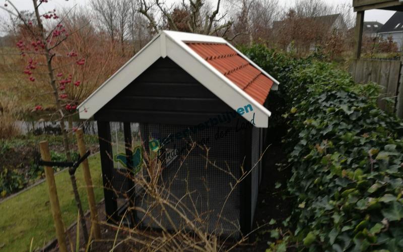 Kippenhok Sneek met dakpannen type C Kwaliteits dierenverblijven van der Land