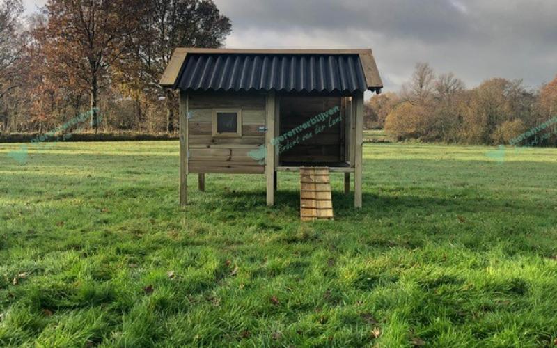 Kippenhok Geitenhok type A Kwaliteits dierenverblijven van der Land