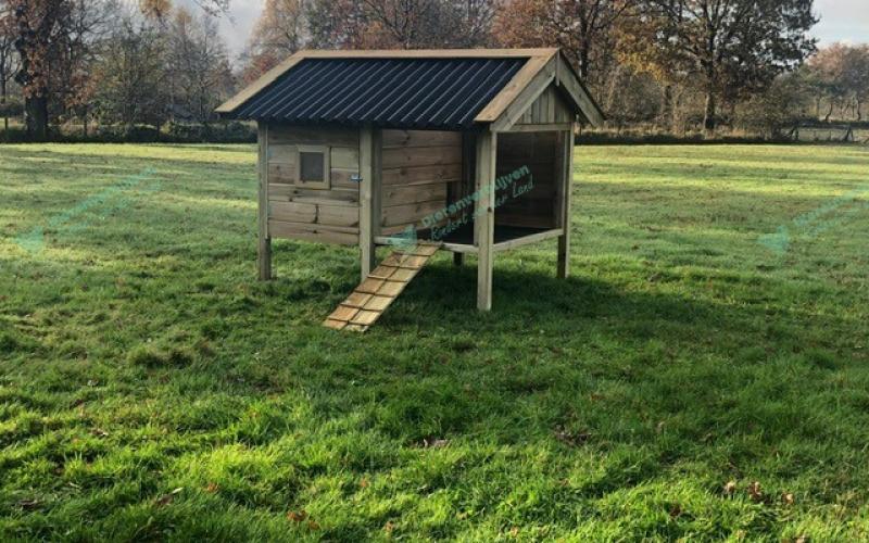 Kippenhok Geitenhok type A Kwaliteits dierenverblijven van der Land