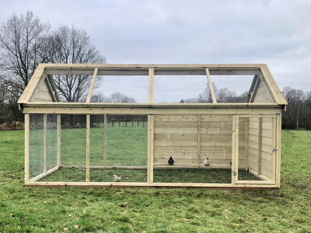 Dierenverblijven van der land Grote houten kippenren